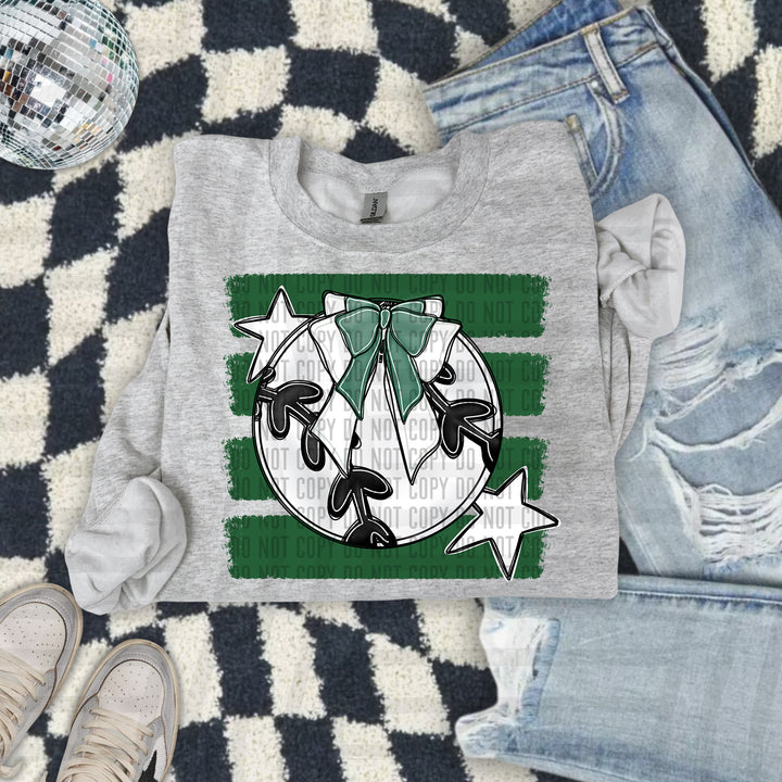 Baseball Bow DTF Print