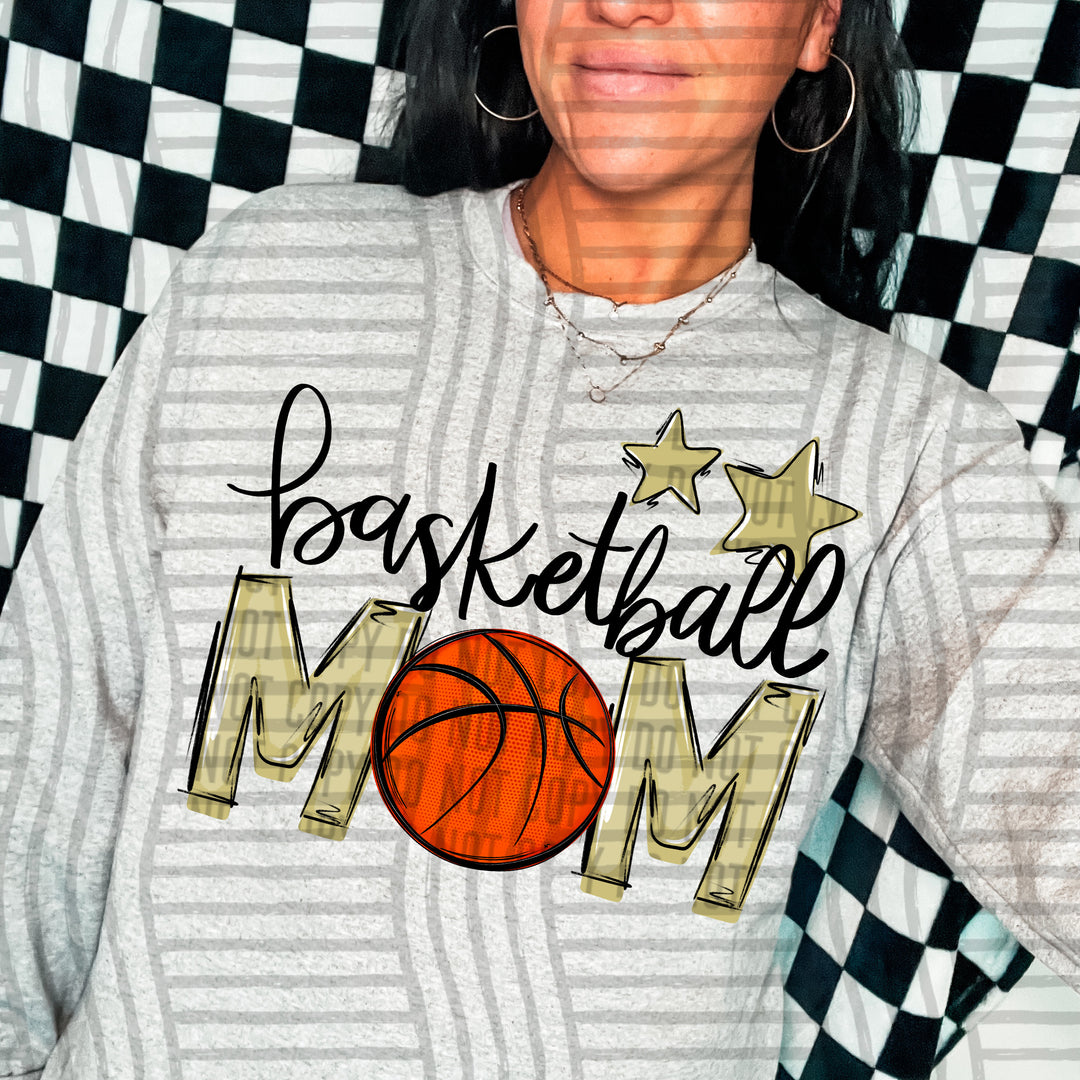 Sports Mom Basketball DTF Print