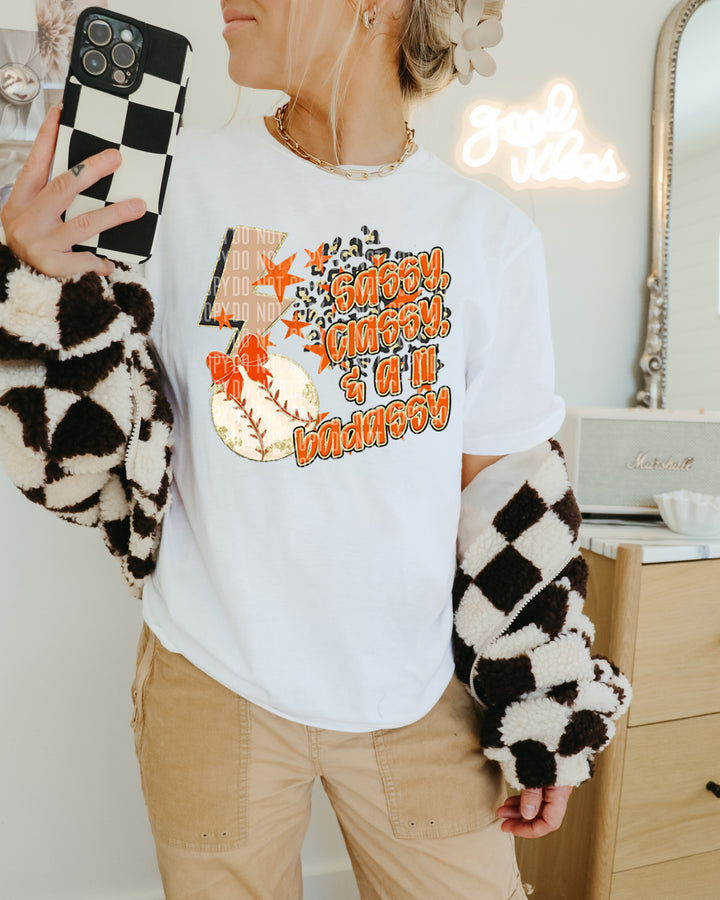 Sassy Classy Baseball DTF Print