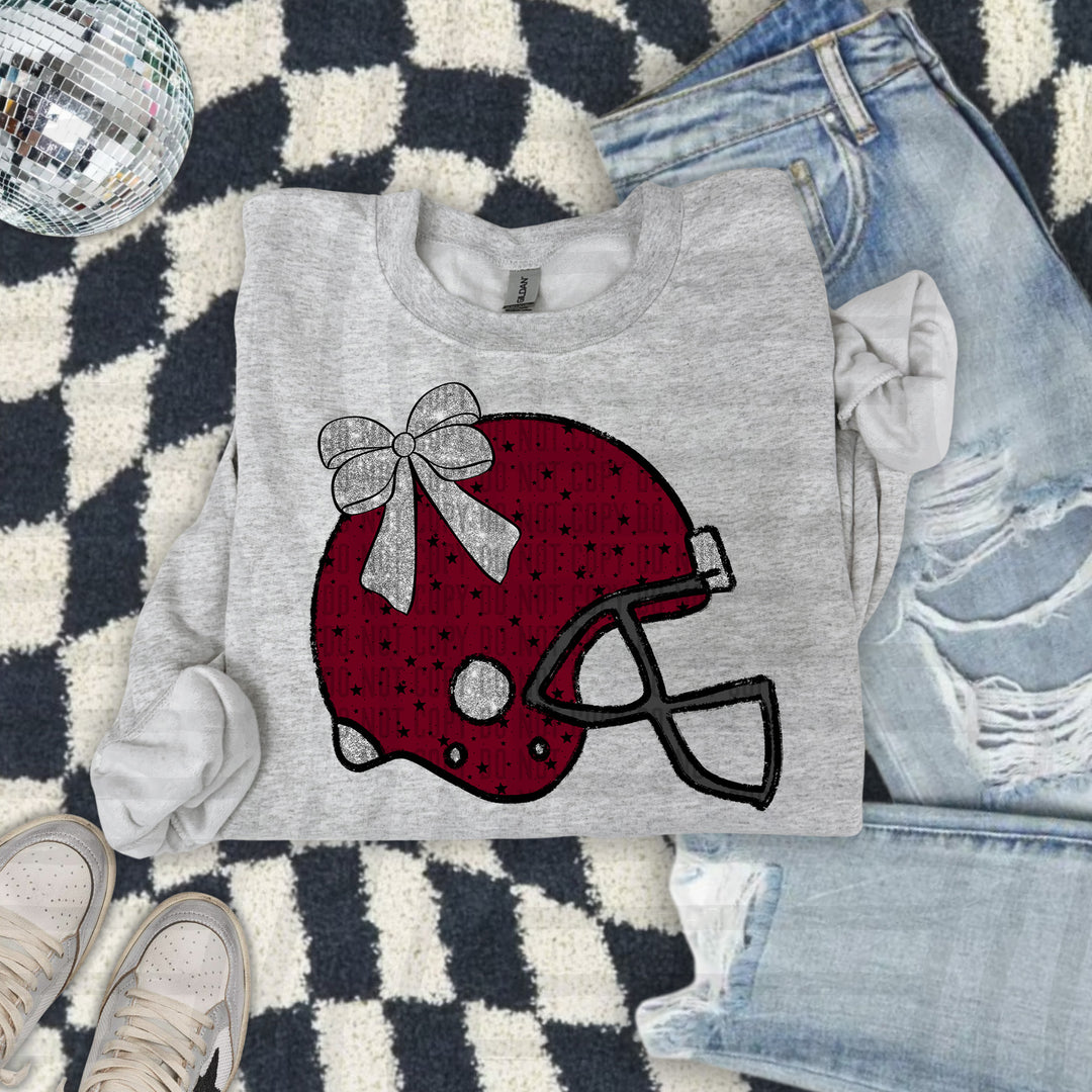 Helmet Silver Accents DTF Print