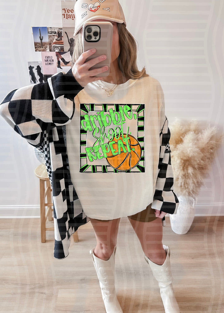 Dribble Shoot Repeat DTF Print