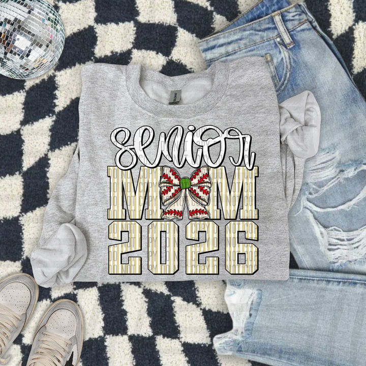Senior Mom Baseball DTF Print