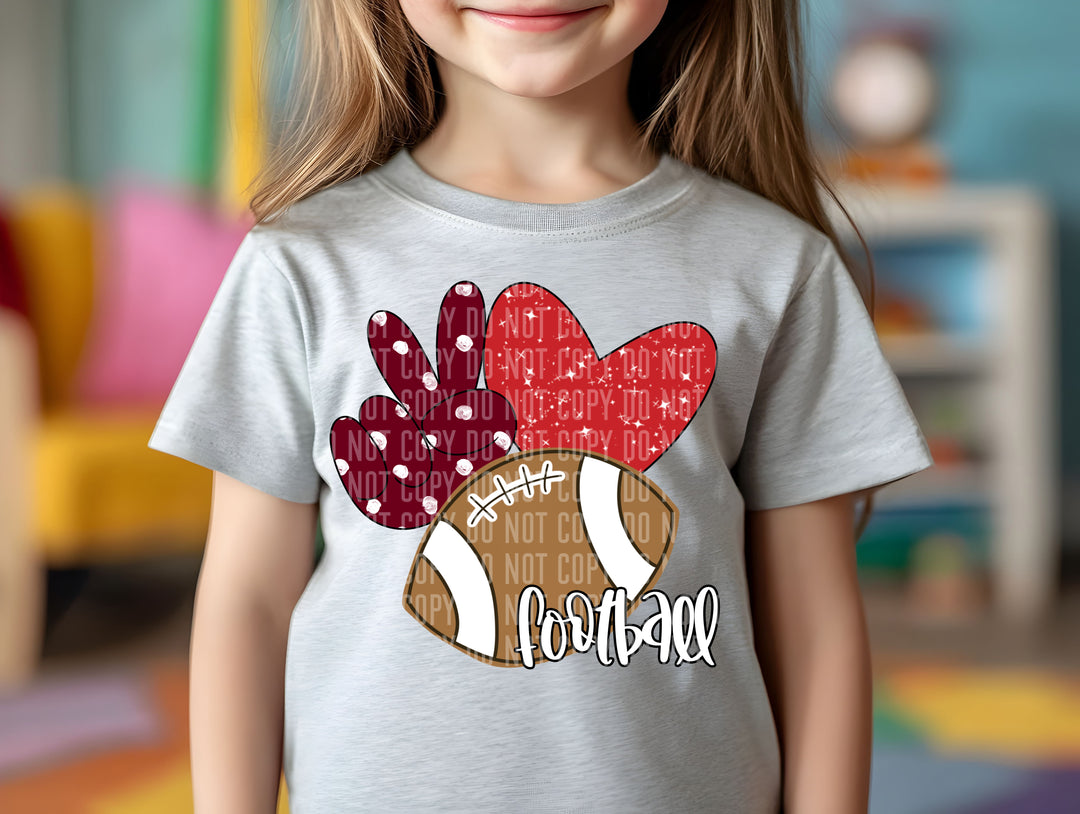 Peace Love DTF Print