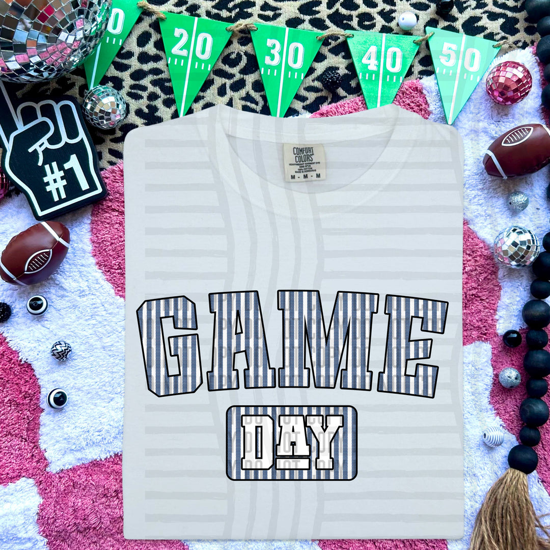 Game Day Seersucker DTF Print