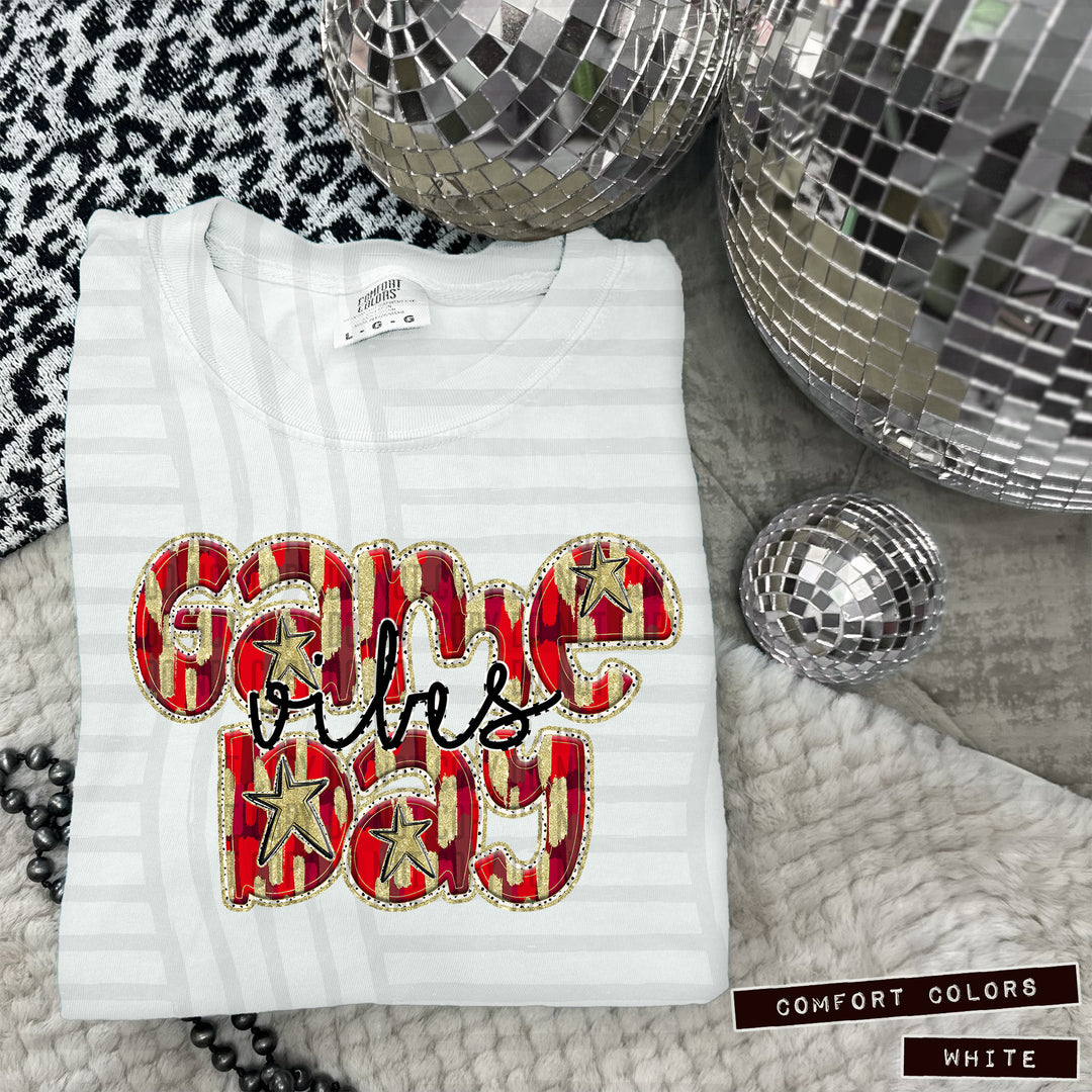 Game Day Vibes Brushstrokes DTF Print