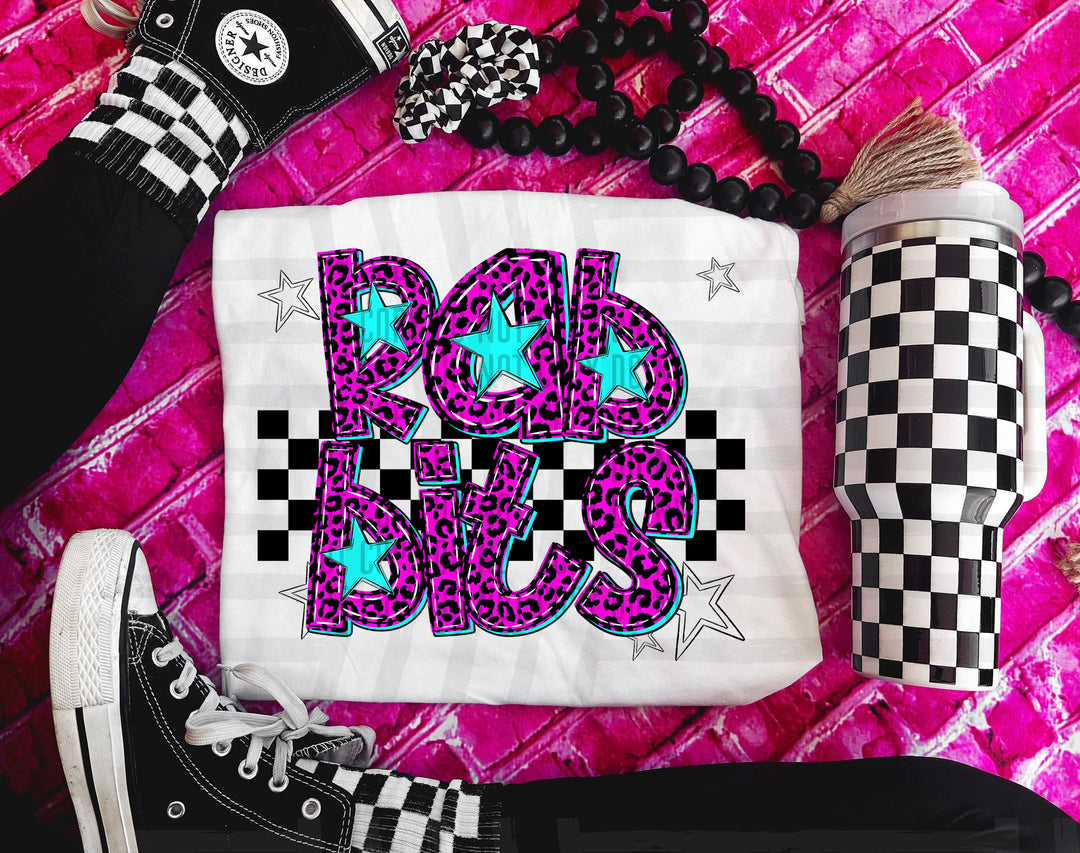 Pink Neon Leopard DTF Print