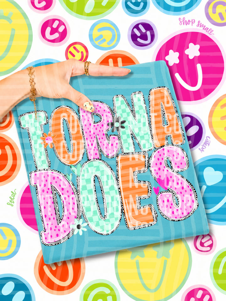 Happy Blooms Mascots DTF Print