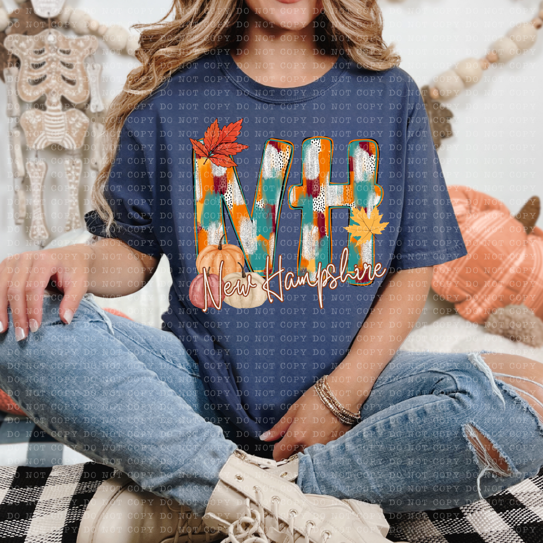 Fall Dottie States DTF Print