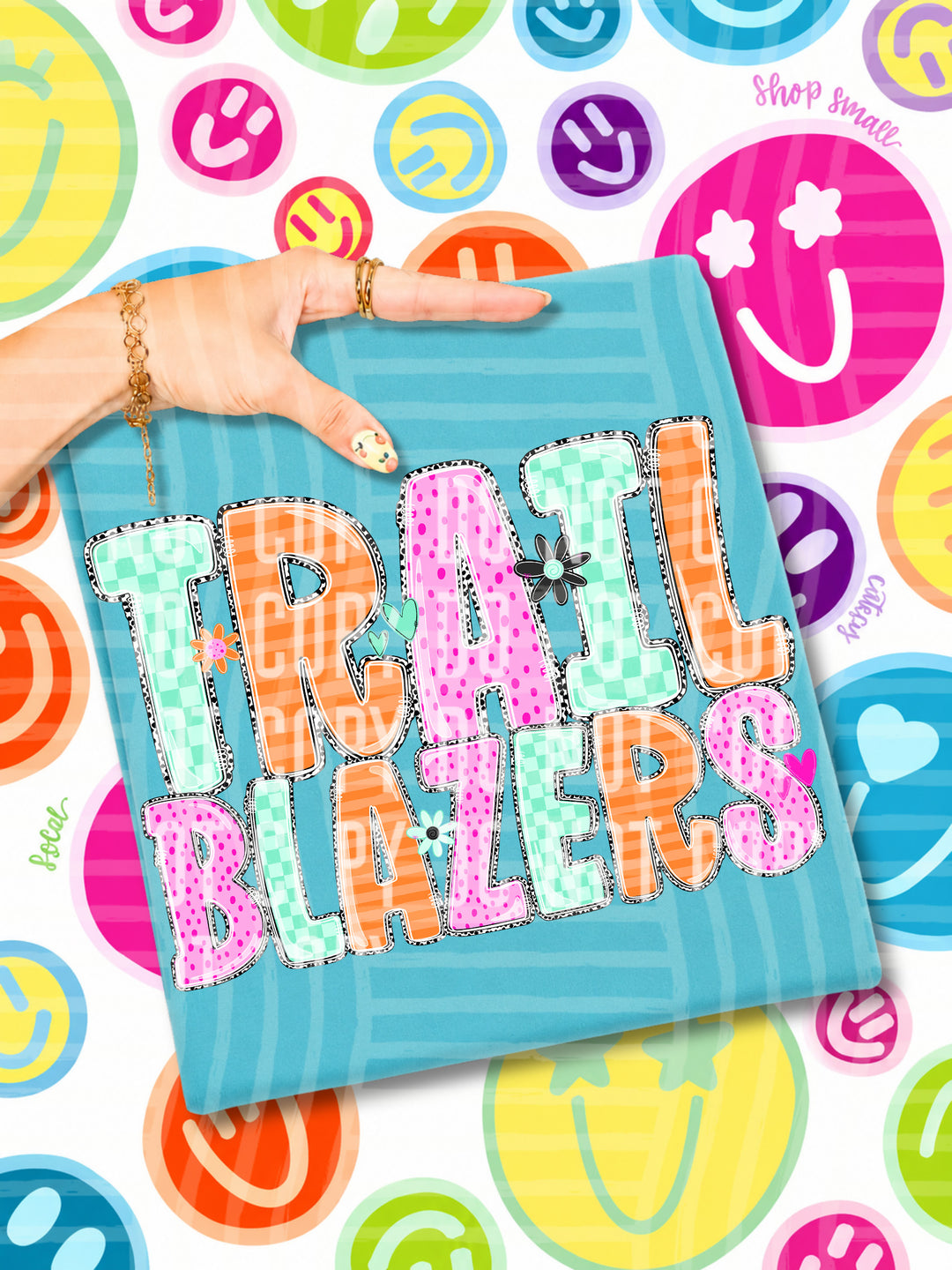 Happy Blooms Mascots DTF Print