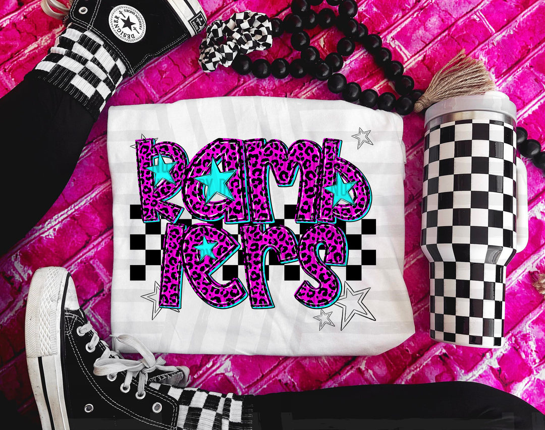 Pink Neon Leopard DTF Print