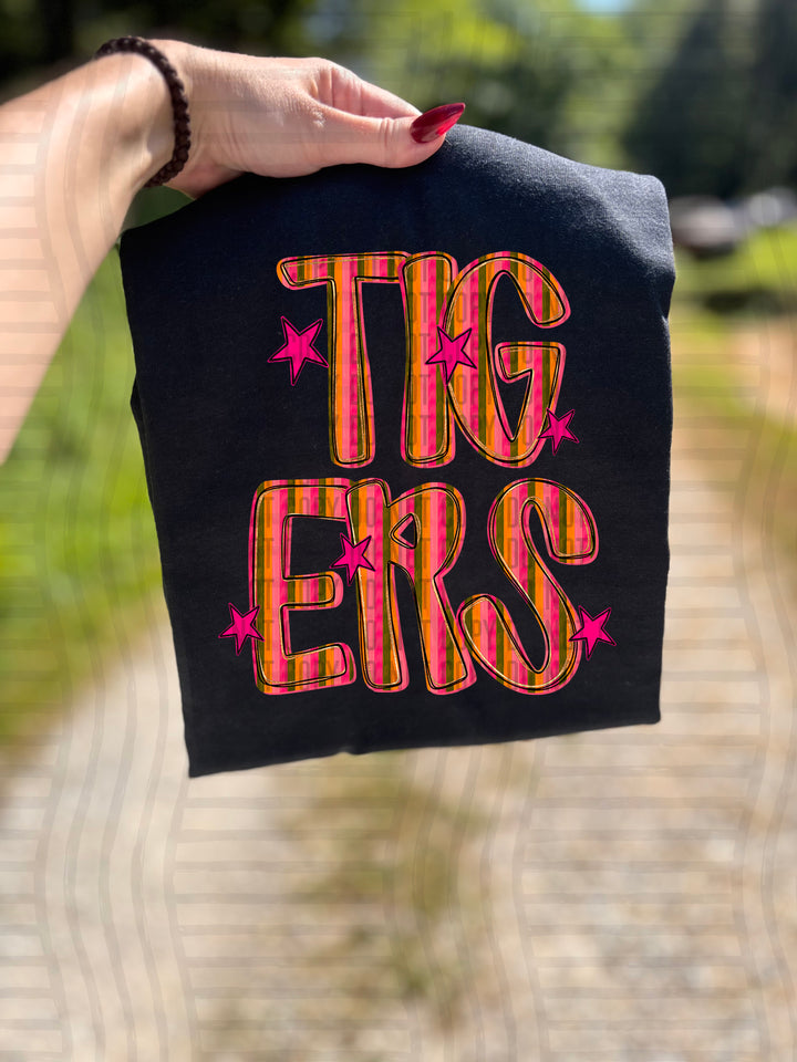 Holly Jolly Cheer Striped DTF Print