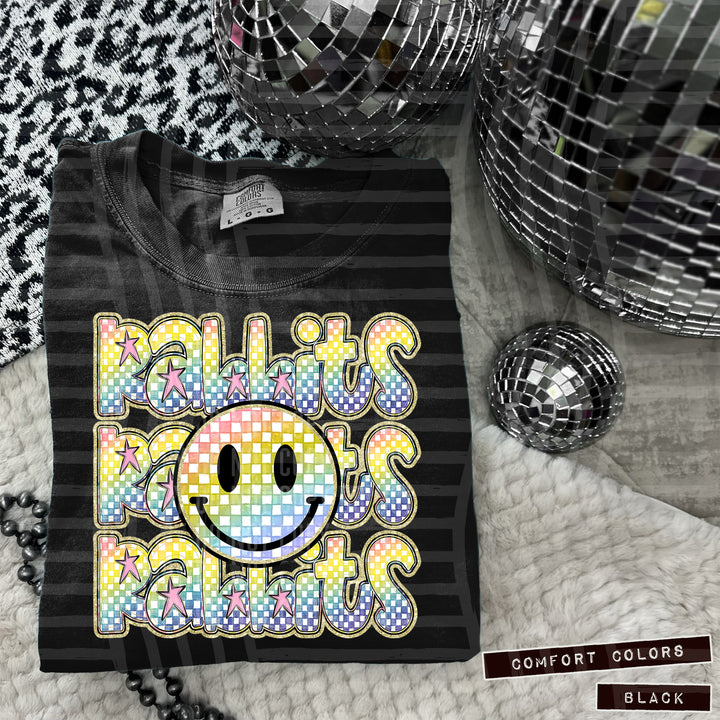 Rainbow Smiley Triple Stack DTF Print