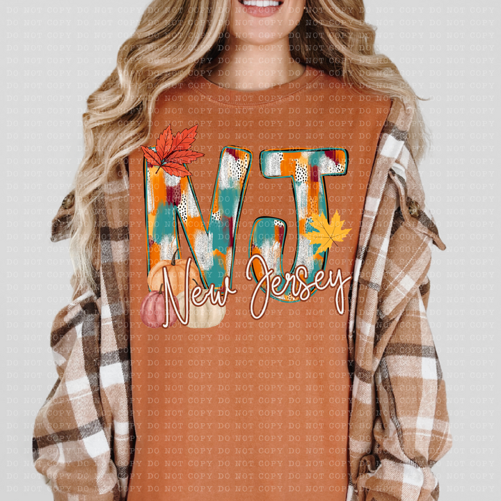 Fall Dottie States DTF Print