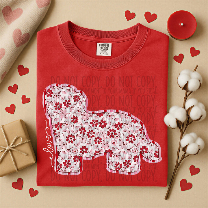 Valentine Dogs DTF Print
