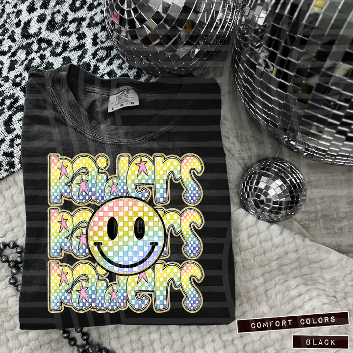 Rainbow Smiley Triple Stack DTF Print