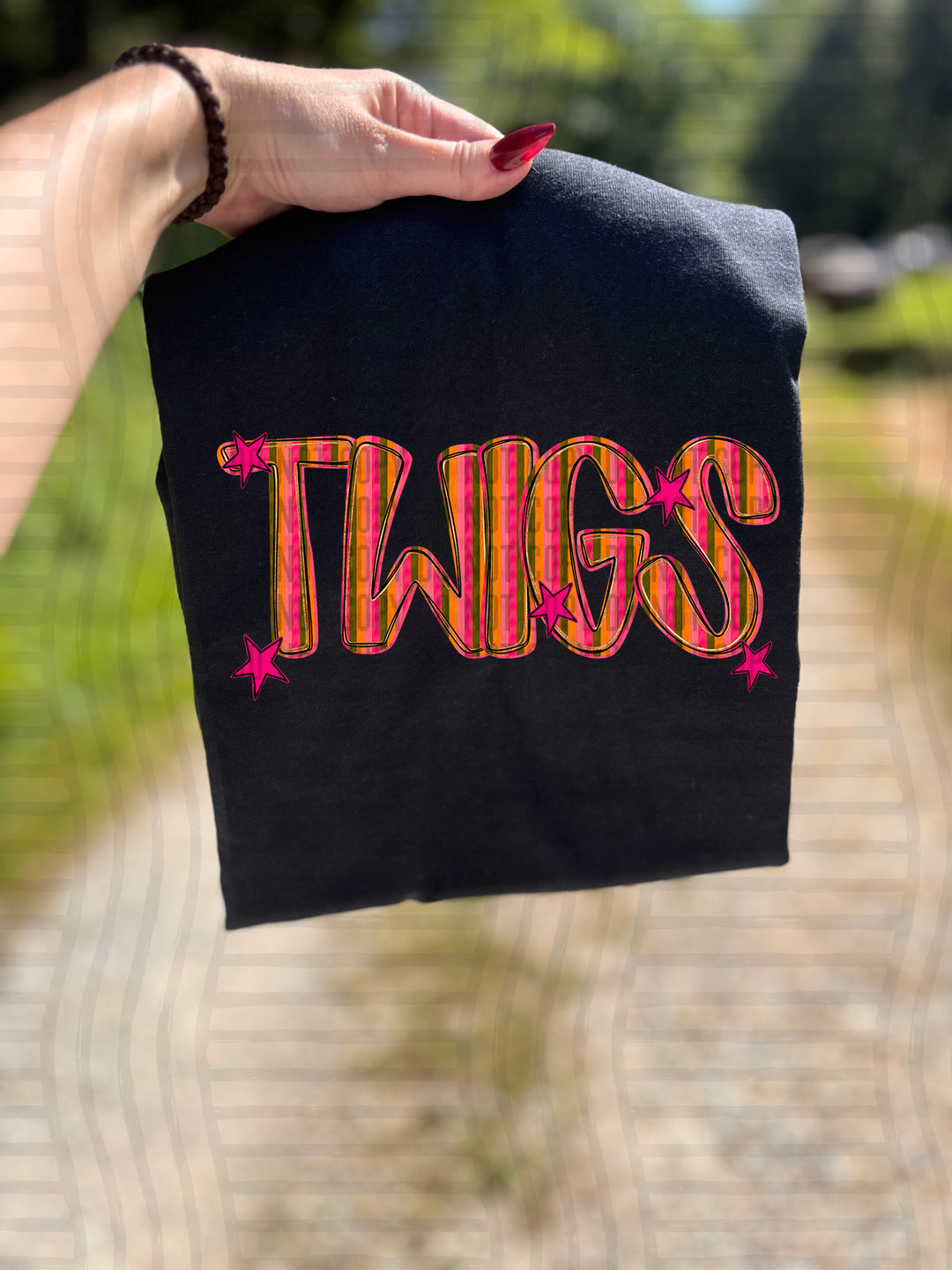 Holly Jolly Cheer Striped DTF Print