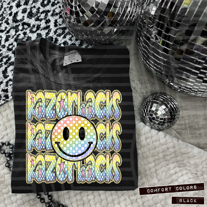 Rainbow Smiley Triple Stack DTF Print