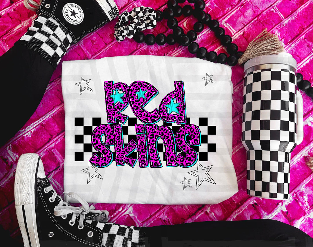 Pink Neon Leopard DTF Print