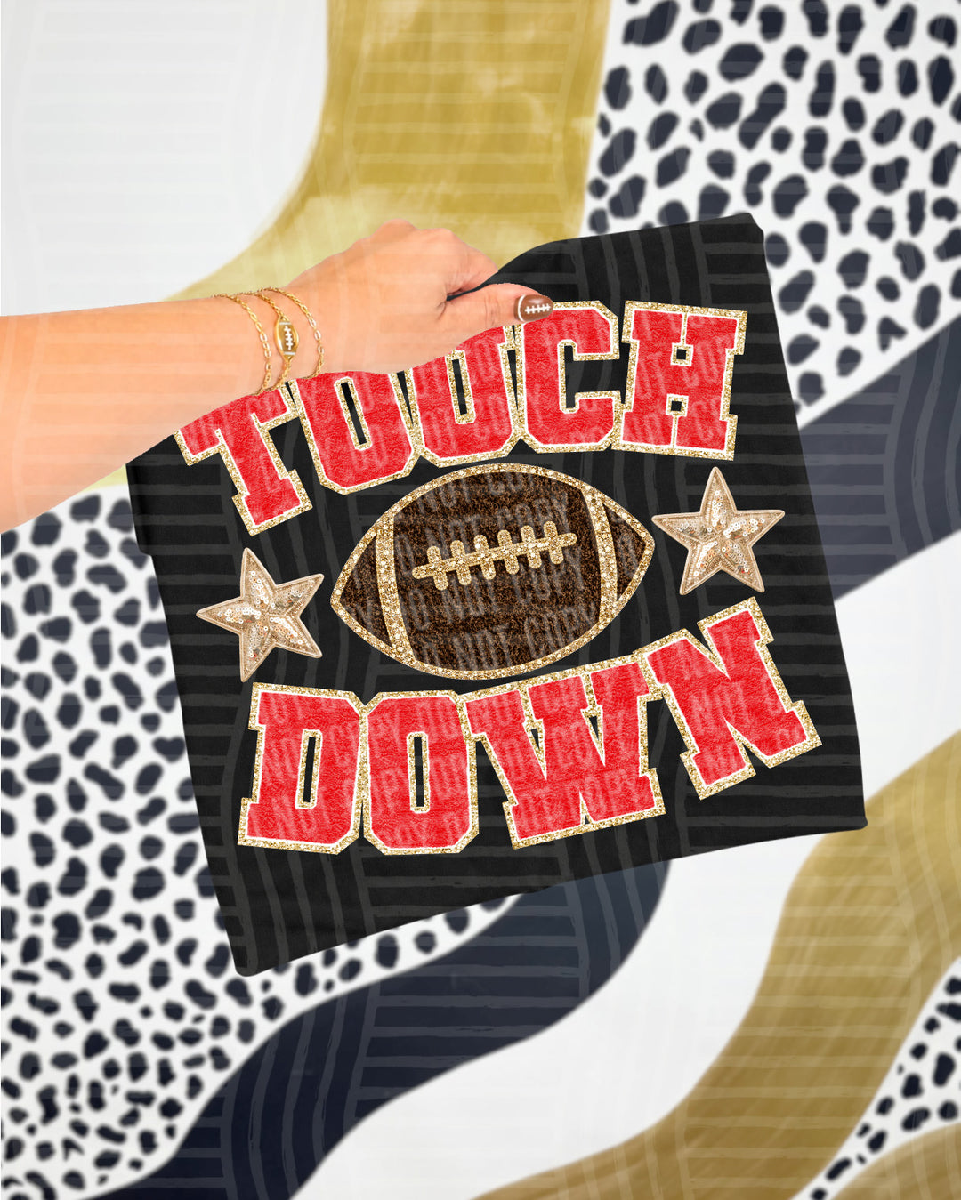 Touchdown Faux Chenille DTF Print