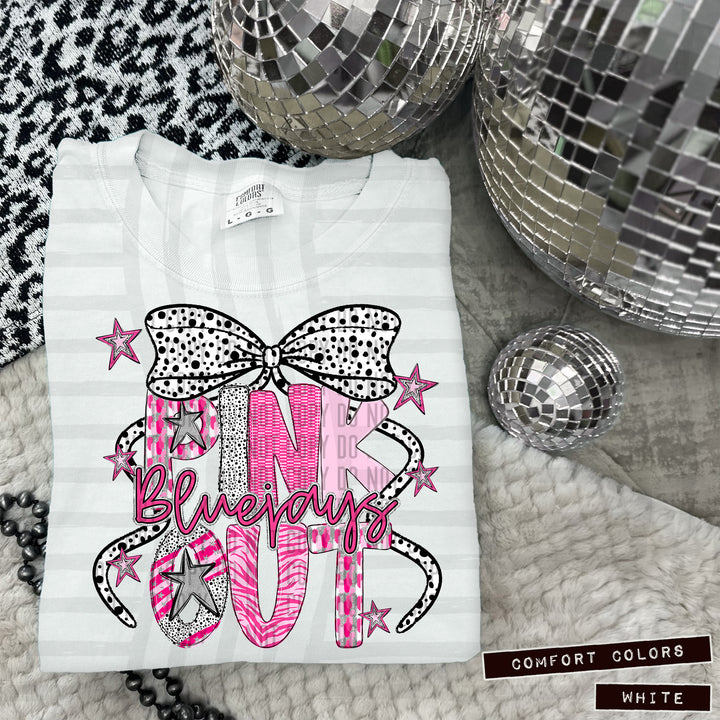 Pink Out Silver DTF Print