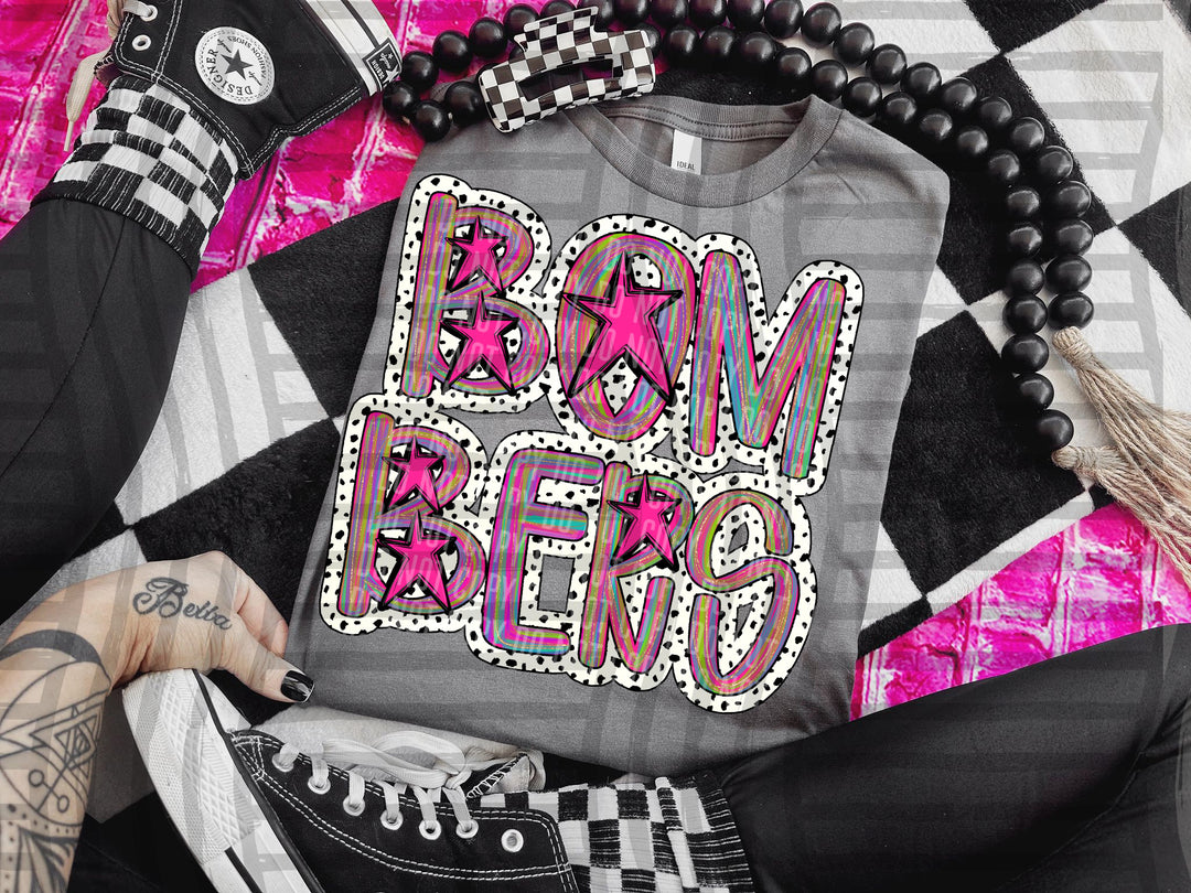 Brushstroke Dots DTF Print