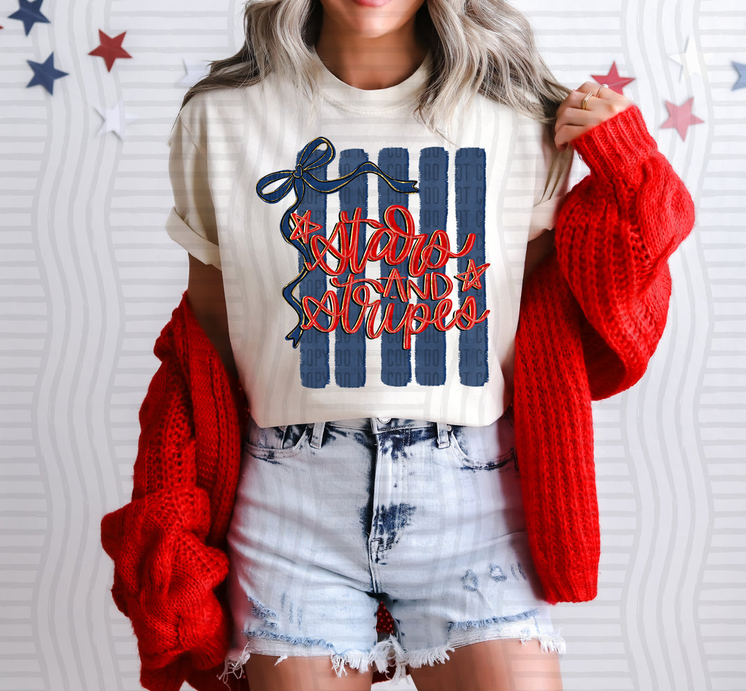 Stars And Stripes DTF Print