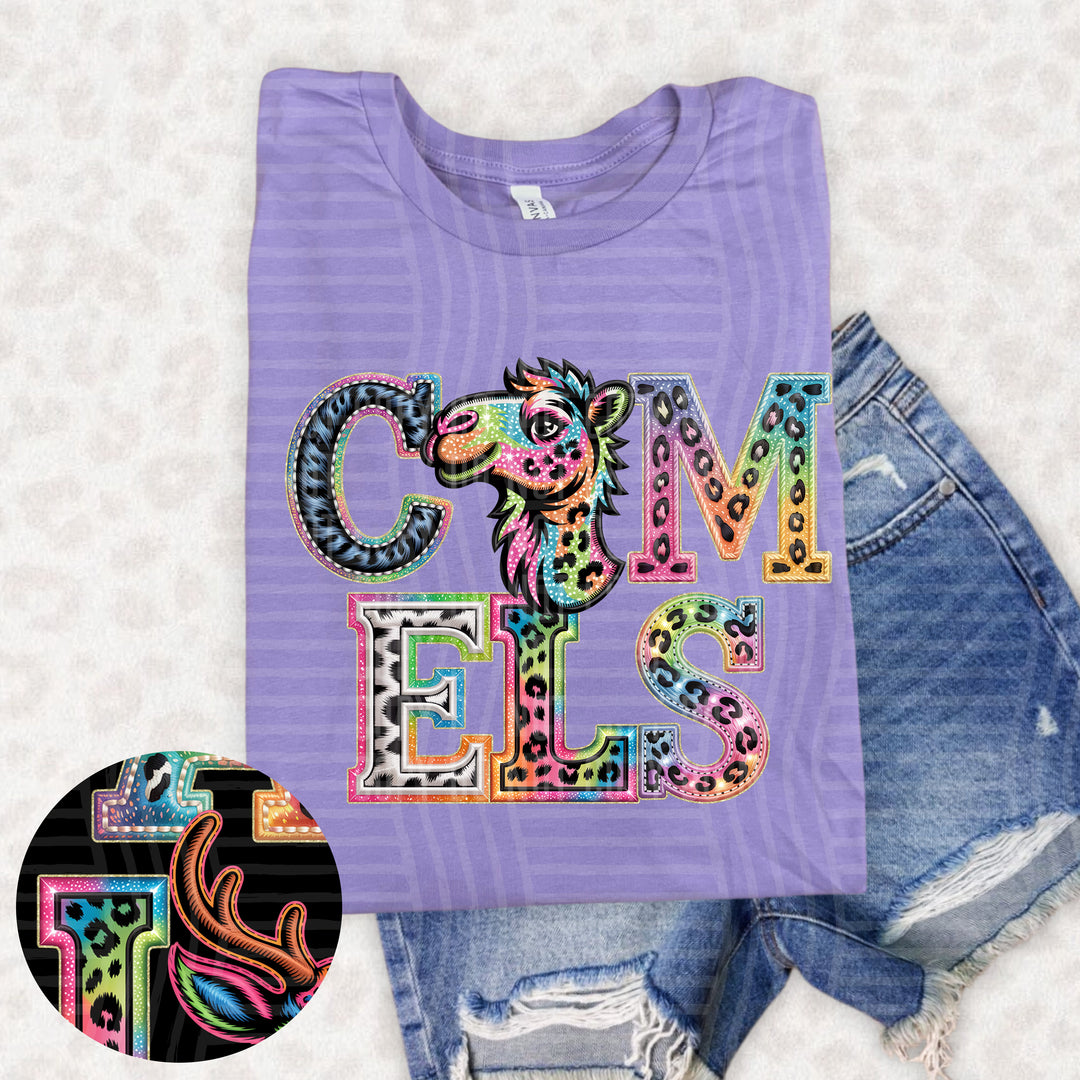 Rainbow Mascot Heads Stacked DTF Print