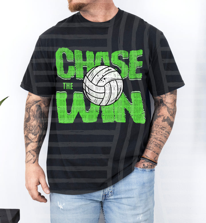 Chase The Win volleyball DTF Print