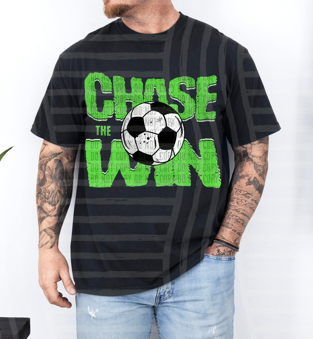 Chase The Win Soccer DTF Print