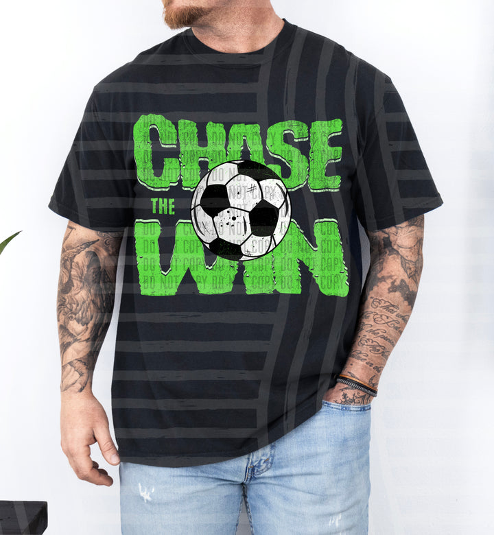 Chase The Win Soccer DTF Print