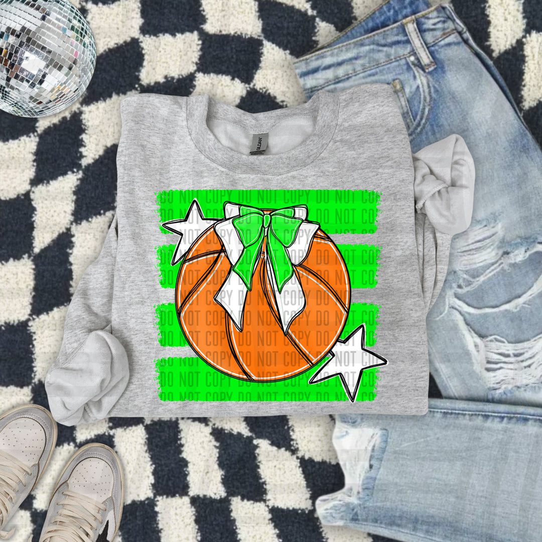 Basketball Bow DTF Print