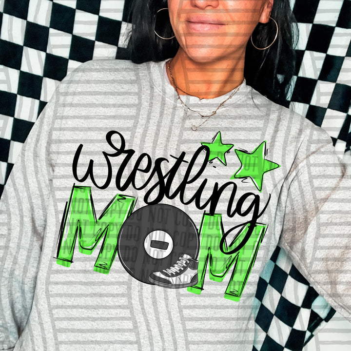 Sports Mom Wrestling DTF Print