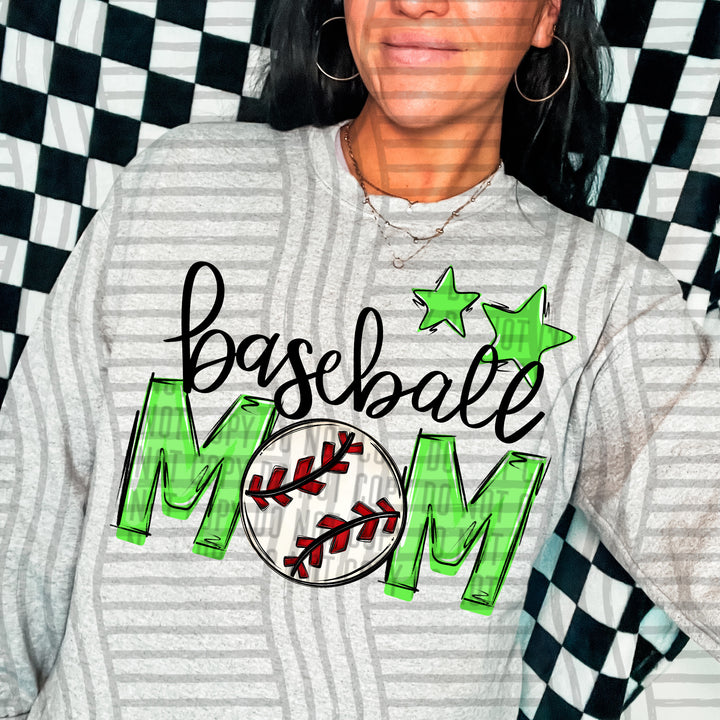 Sports Mom Baseball DTF Print