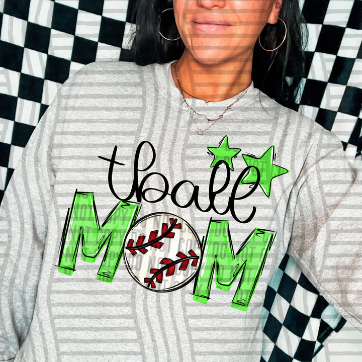 Sports Mom Tball DTF Print