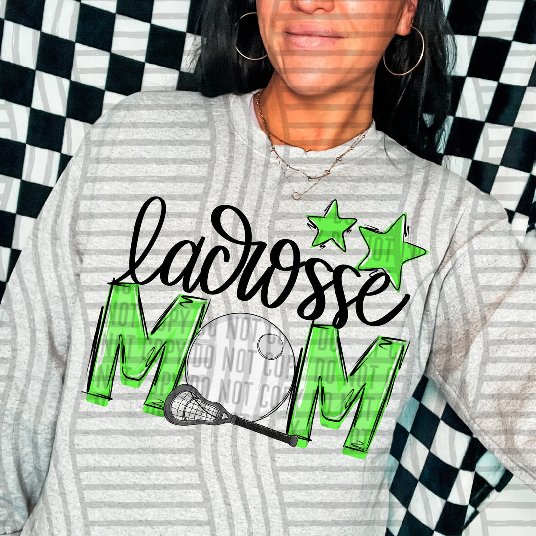 Sports Mom Lacrosse DTF Print