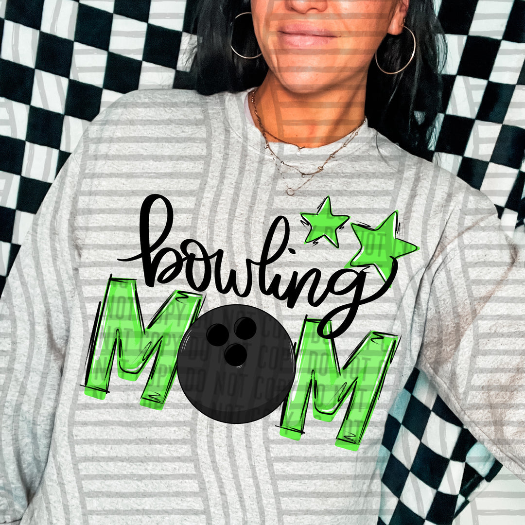 Sports Mom Bowling DTF Print
