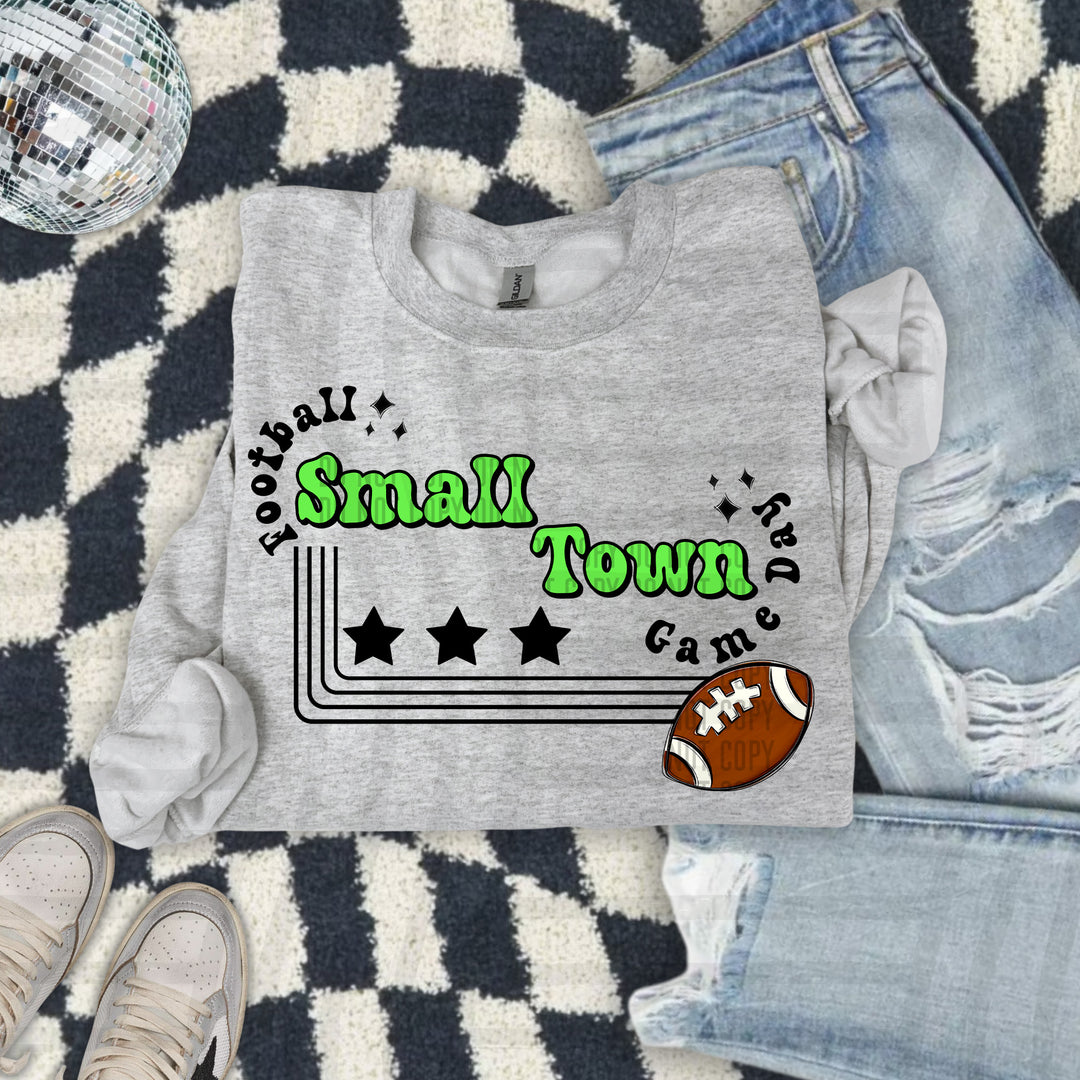 Small Town Football DTF Print