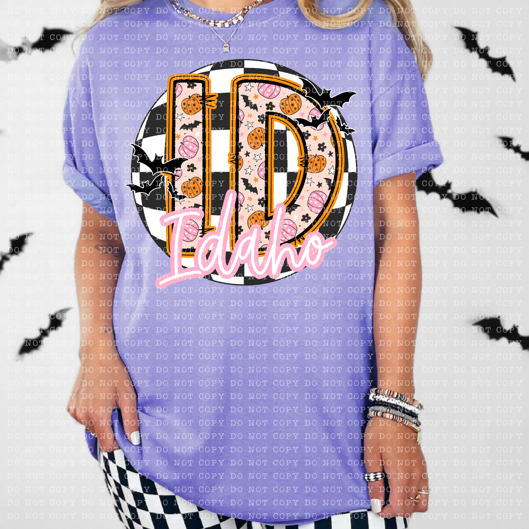 Pumpkin Batty States DTF Print