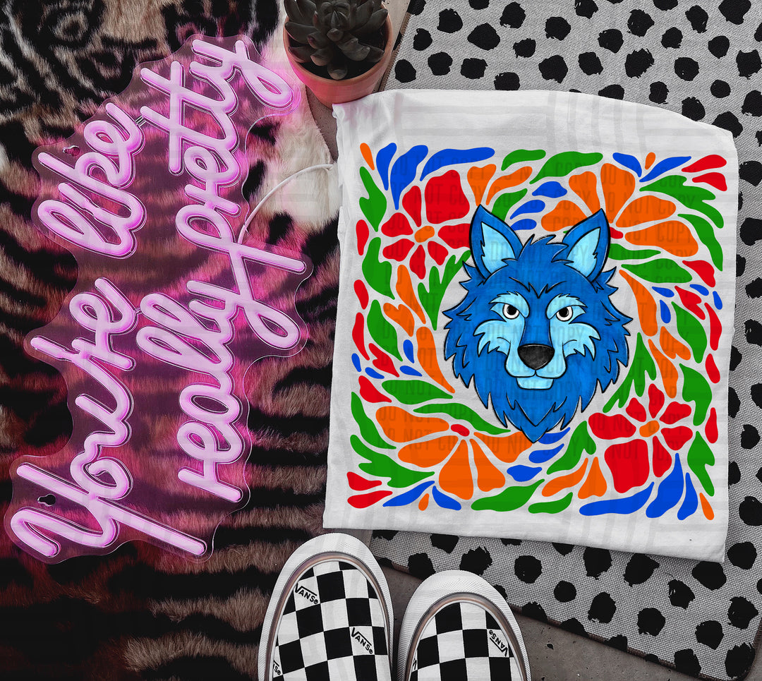 Retro Floral Mascot Heads DTF Print