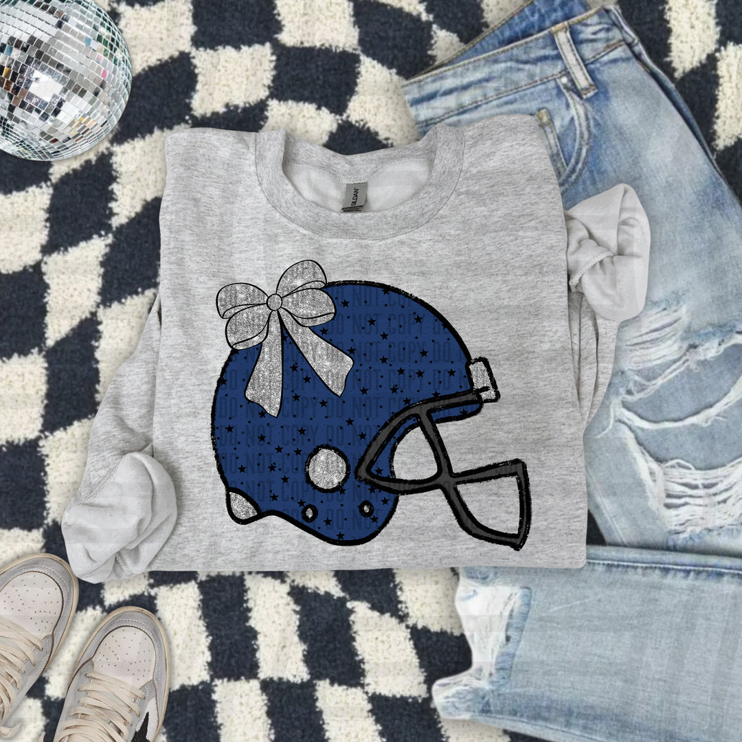 Helmet Silver Accents DTF Print