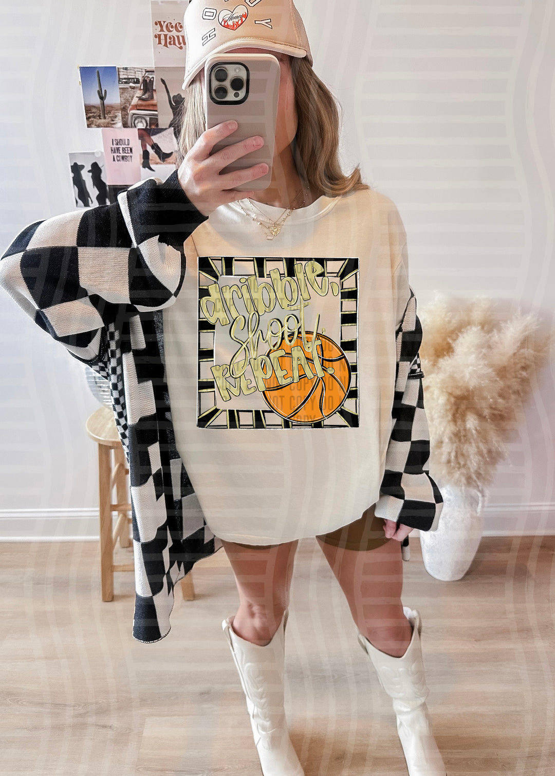 Dribble Shoot Repeat DTF Print