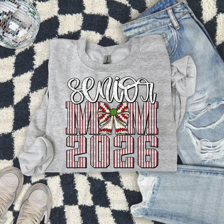Senior Mom Baseball DTF Print