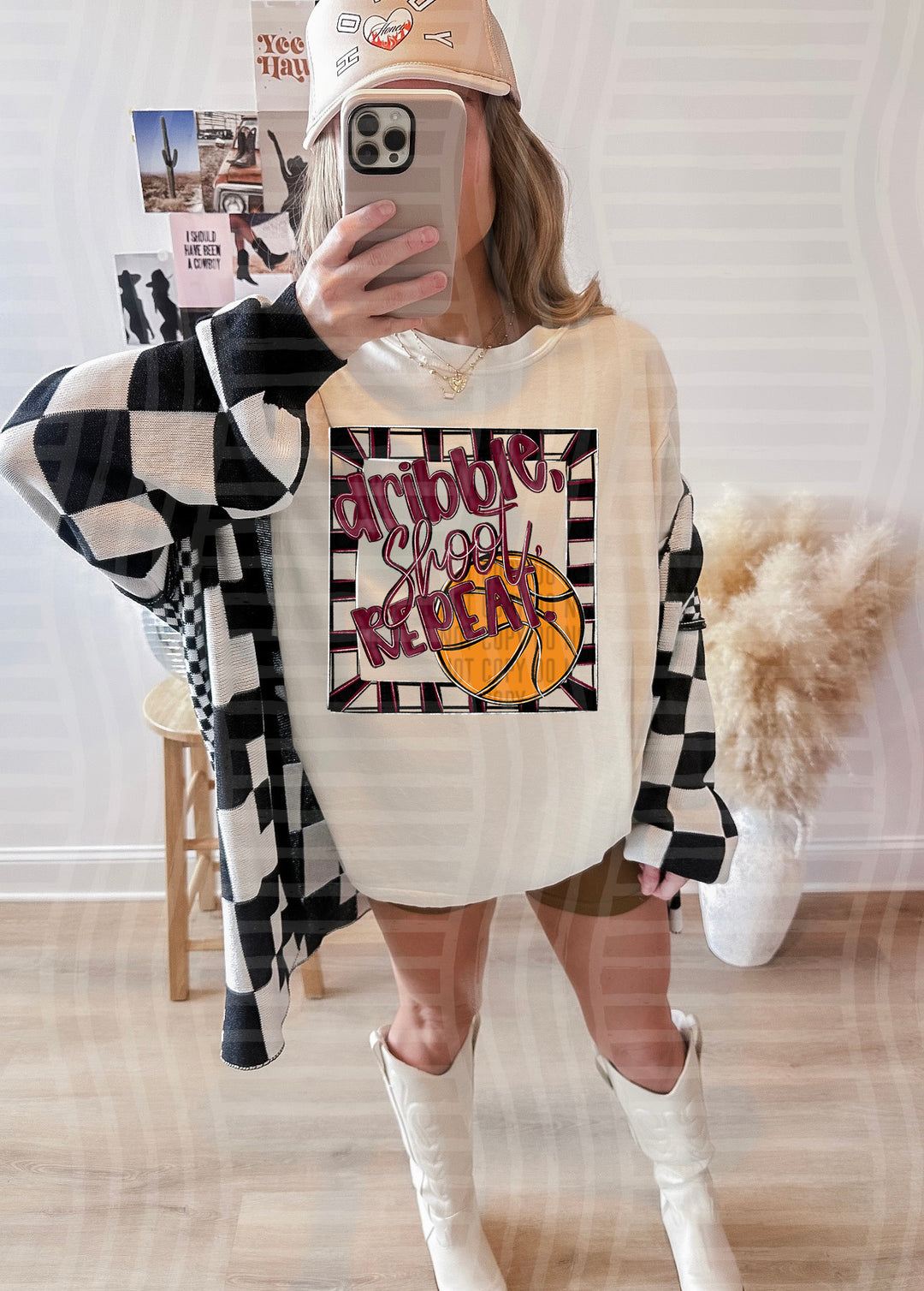 Dribble Shoot Repeat DTF Print