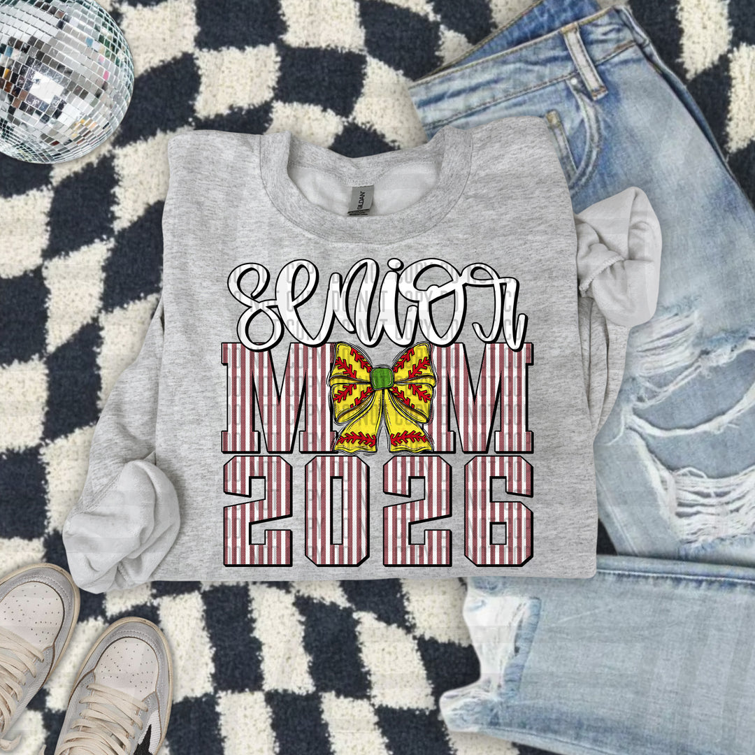Senior Mom Softball DTF Print
