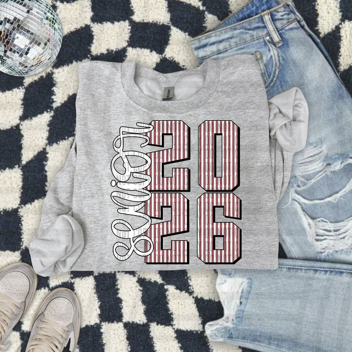 Senior 2026 Seersucker DTF Print