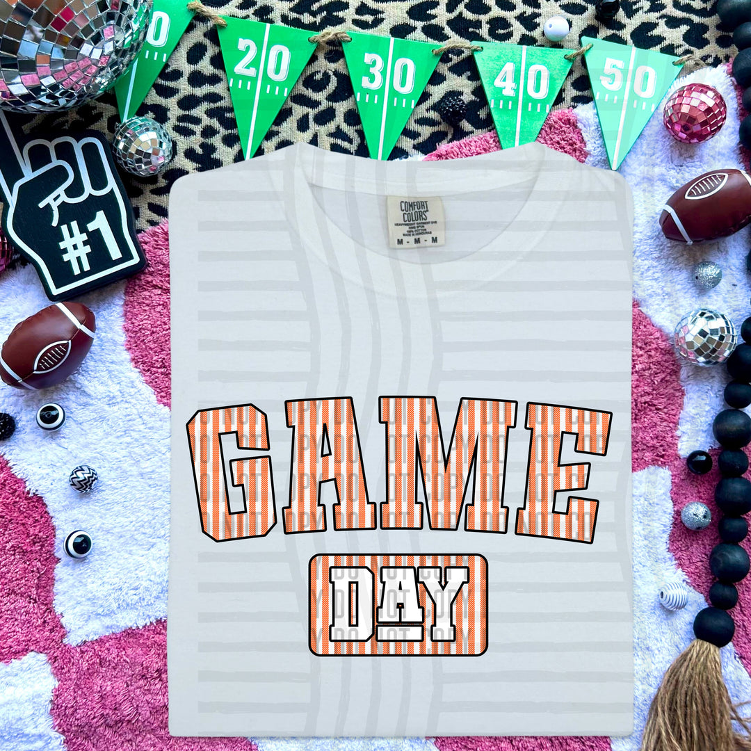 Game Day Seersucker DTF Print