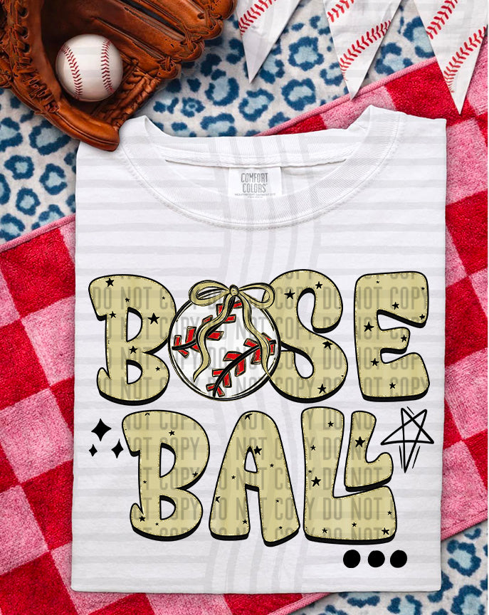 Baseball Retro DTF Print