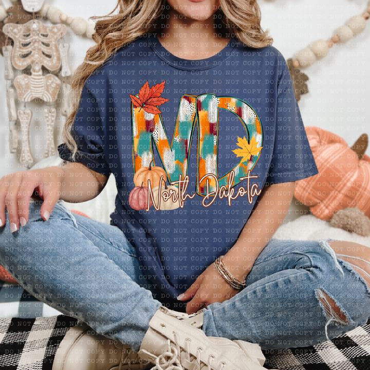 Fall Dottie States DTF Print