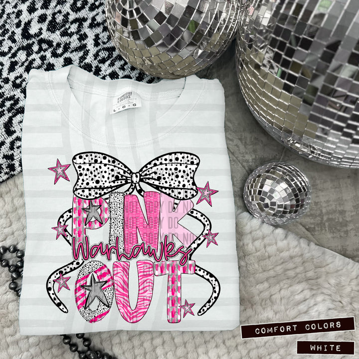 Pink Out Silver DTF Print