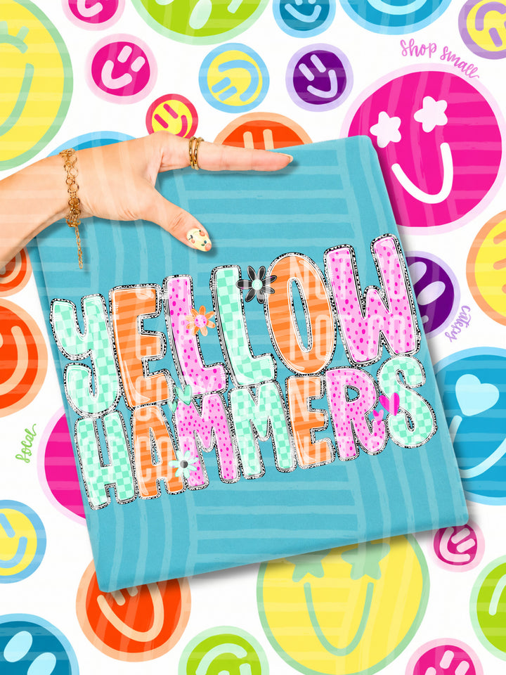 Happy Blooms Mascots DTF Print